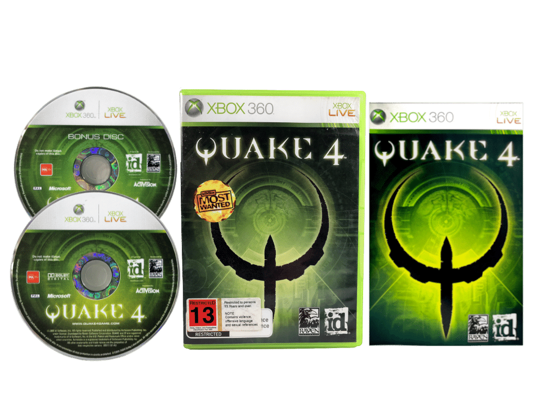 QUAKE 4 (XBox 360 - BONUS DISC EDITION) *EXCELLENT + COMPLETE
