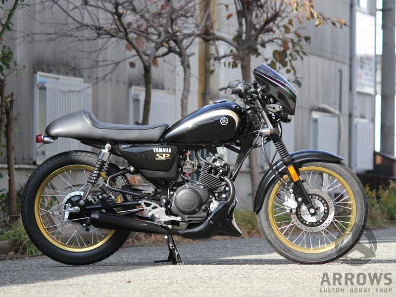 YB125SPスポーク ワイドサイズ ホイールセット（スチール・メッキ