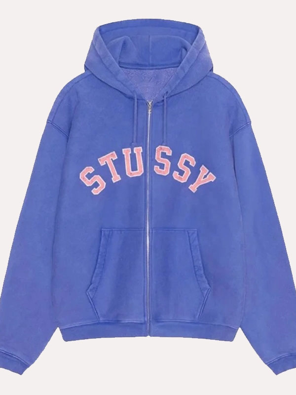 Shop Stussy Faded Graphic Zip Hoodie | Arsenal Jackets