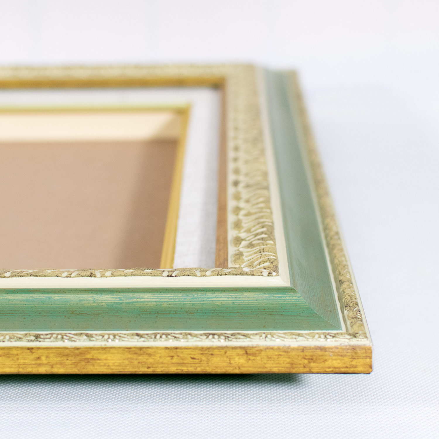 アンティーク調油彩額 ゴールド＋渋グリーン 145 | 額縁の通販 アート