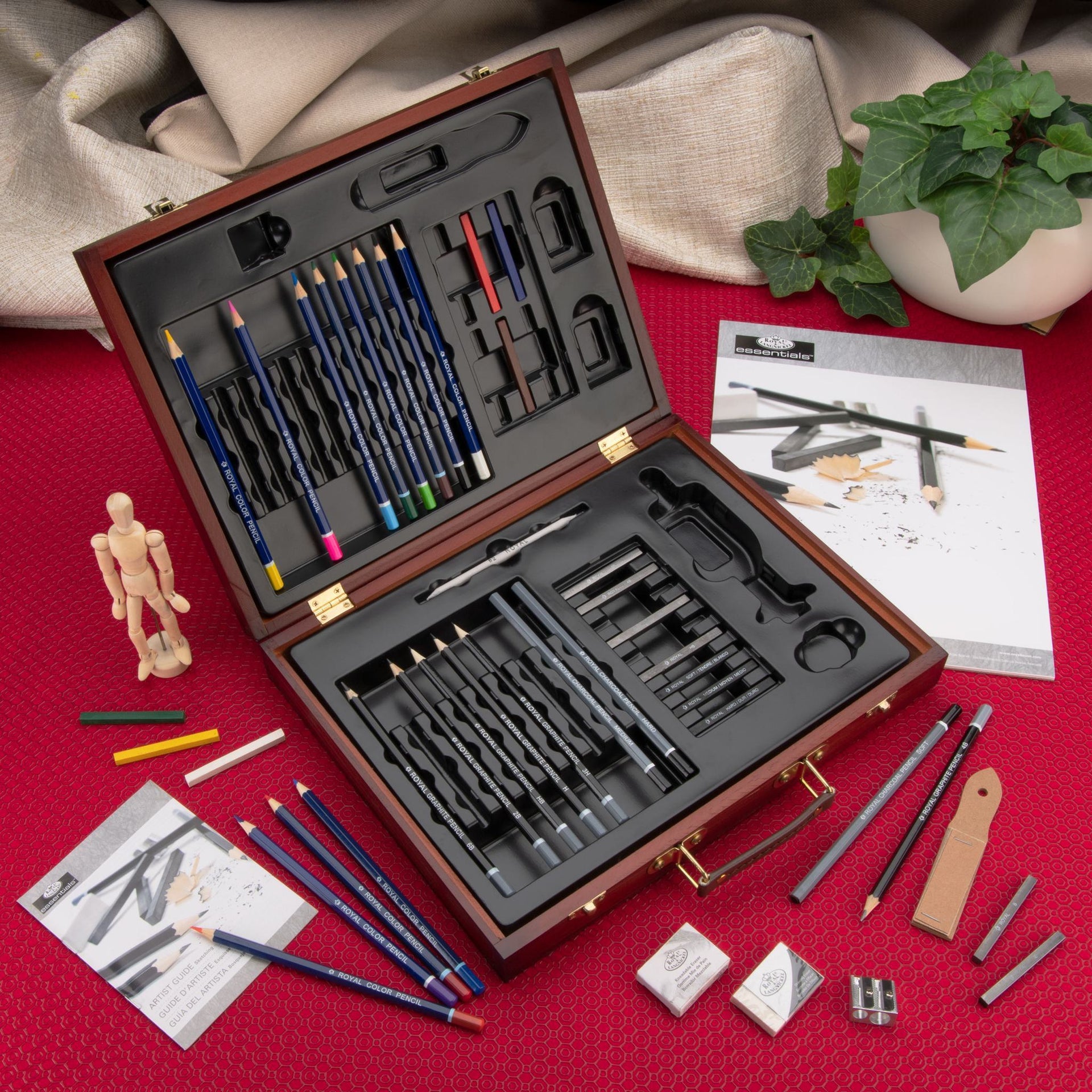 RSET-DS2030 | Essentials™ 45pc Sketching & Drawing Travel Art Set