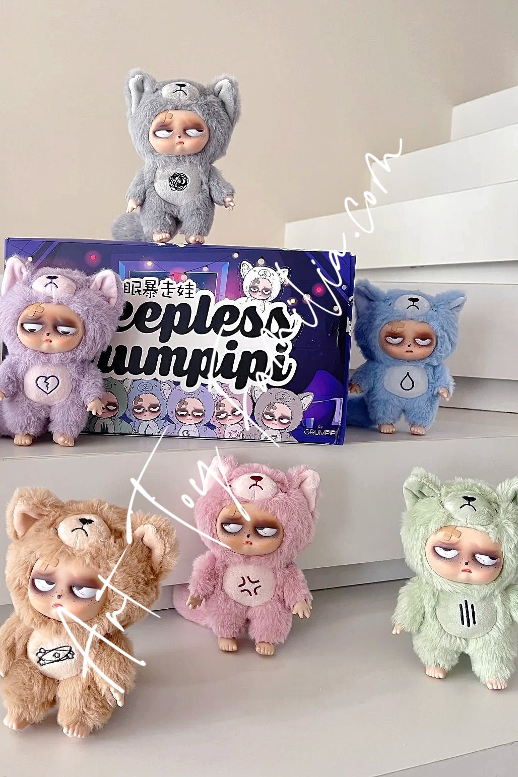 Grumpipi Sleepless Grumpipi Series Vinyl Plush Doll - 失眠暴走娃毛