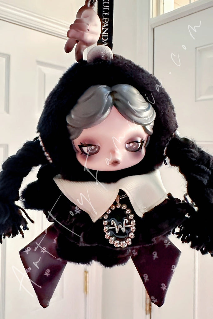 Skullpanda × Wednesday Plush(Classic Dress Version) | POP MART