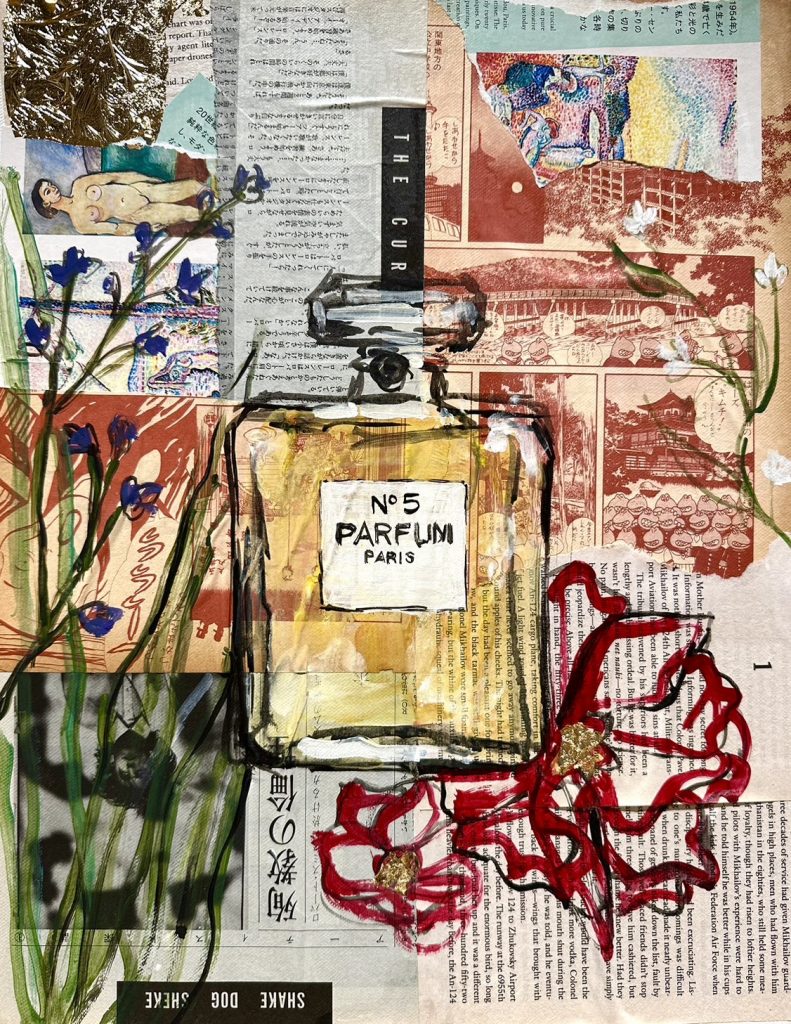 コラージュアート Collage Multimedia Abstract – Artbar Tokyo