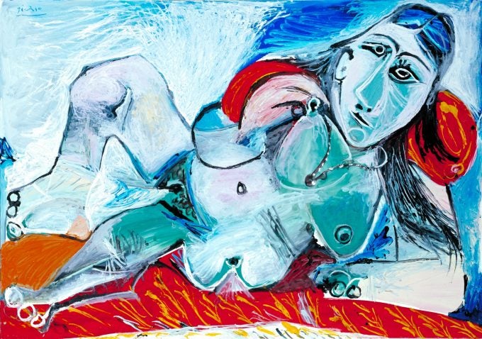 作品紹介】パブロ・ピカソ《首飾りをした裸婦》 - ヌード展