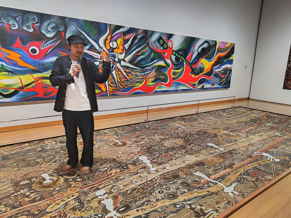 開幕】「岡本太郎に挑む 淺井裕介・福田美蘭」展 アートシーンで大活躍