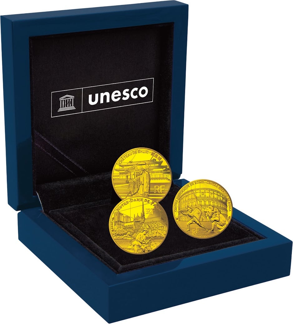 1月14日(火)から予約販売】ユネスコ創設80周年記念コインに首里城