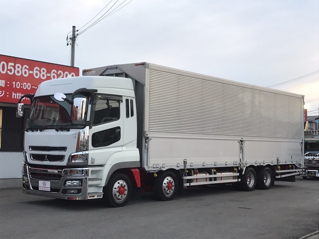 74】H21 三菱ふそう スーパーグレート 4軸低床 ハイルーフ 総輪