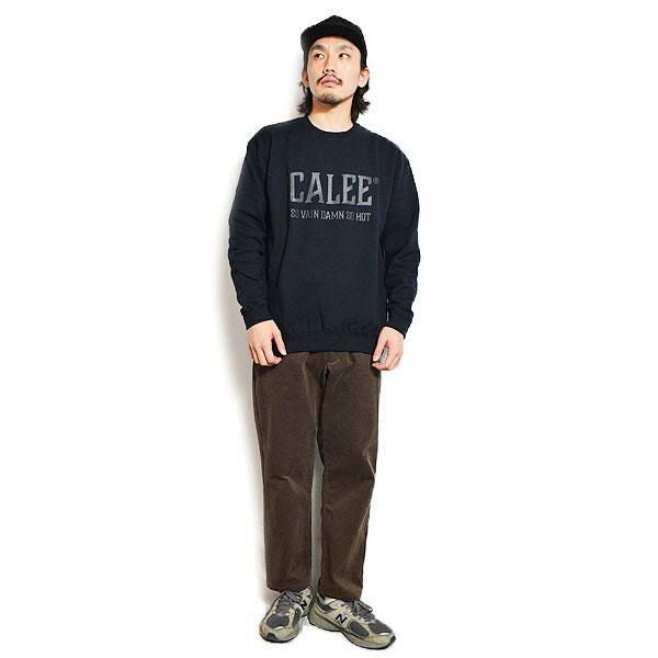 CALEE キャリー CALEE NATIONAL LOGO CREW NECK SW