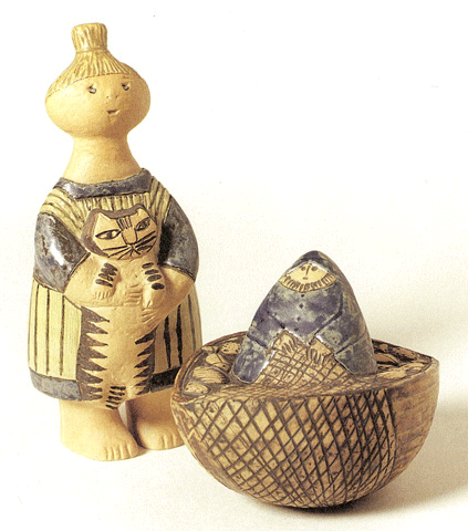 Art Impression リサ・ラーソン展 Skulpturer Fisherman Stina with cat