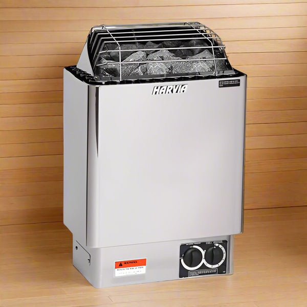 Harvia JH45B2401 KIP Series 4.5kW Stainless Steel Sauna Heater at