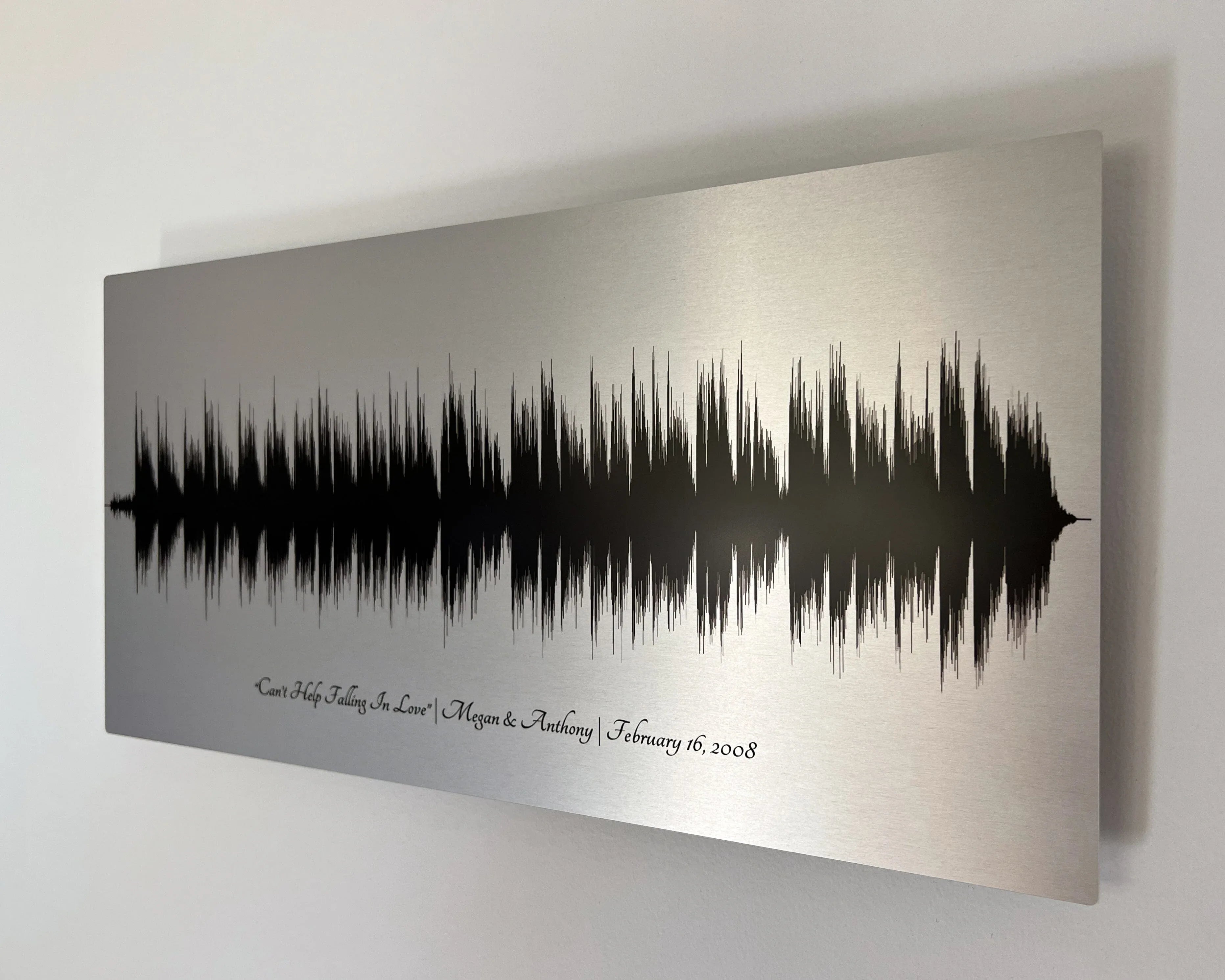 Metal Soundwave Art Personalized Christmas Gift for Him – Artsy