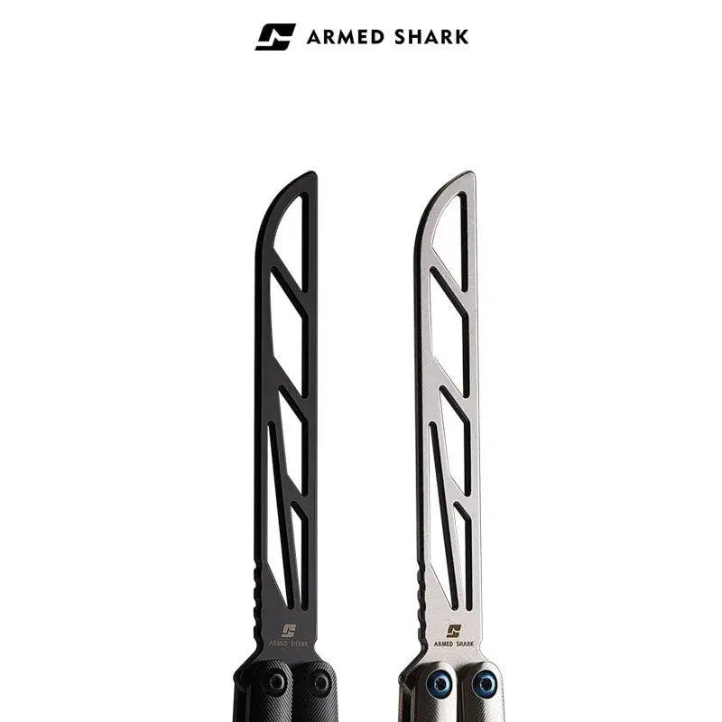 Armed Shark Tsunami Titanium Alloy Balisong Trainer – Titanium