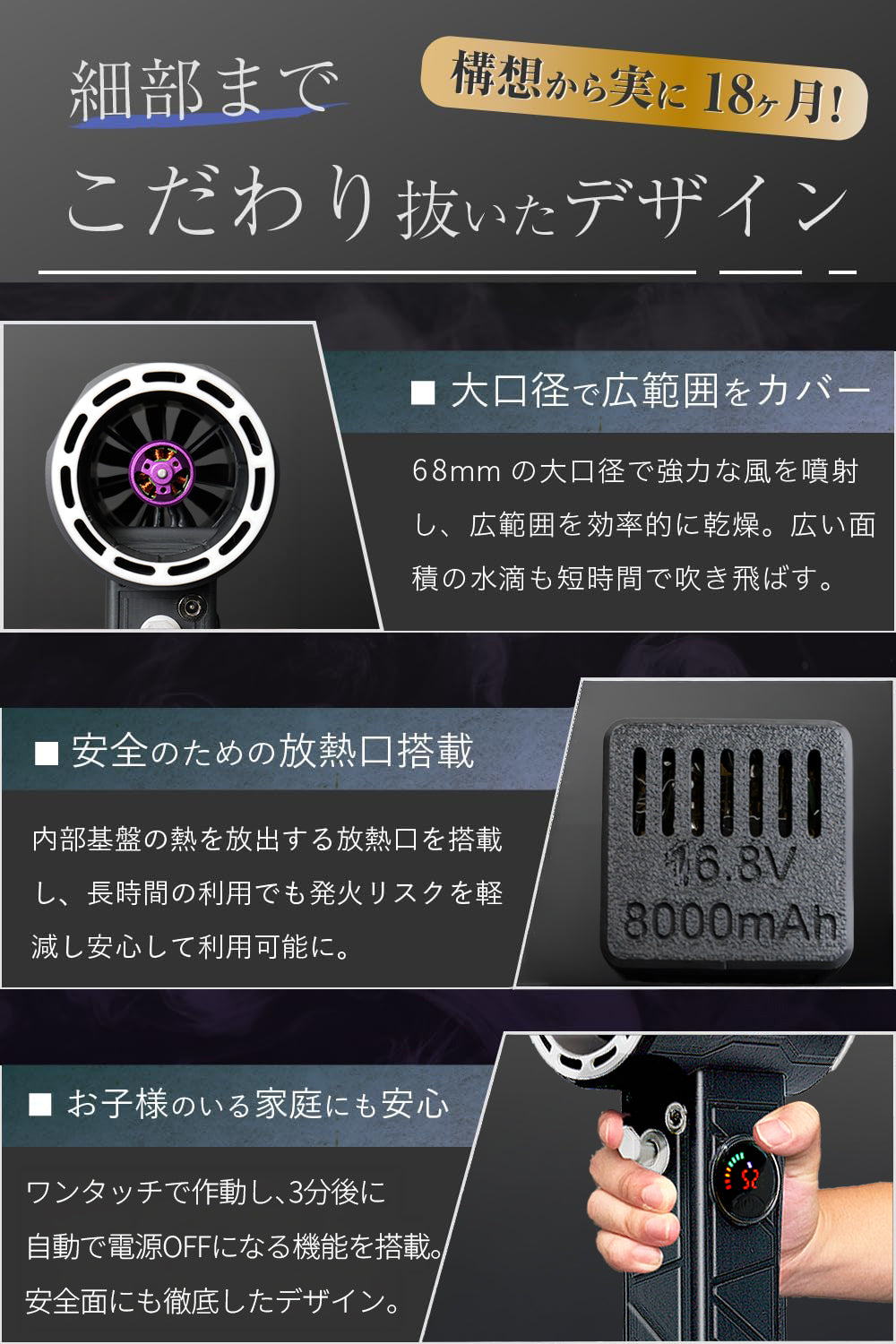 3月発送】【2026年最新アップグレード】 嵐神 最強ブロワー 超強力