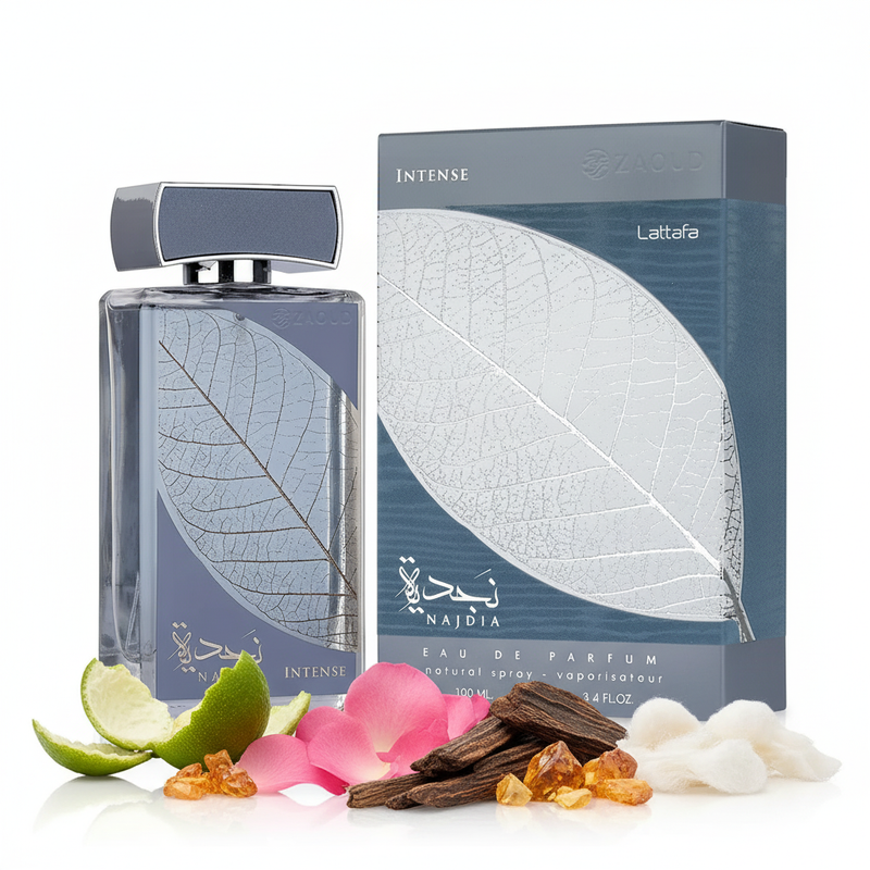 Najdia Intense LATTAFA perfume hombre fresco y marino — Arabic Parfums