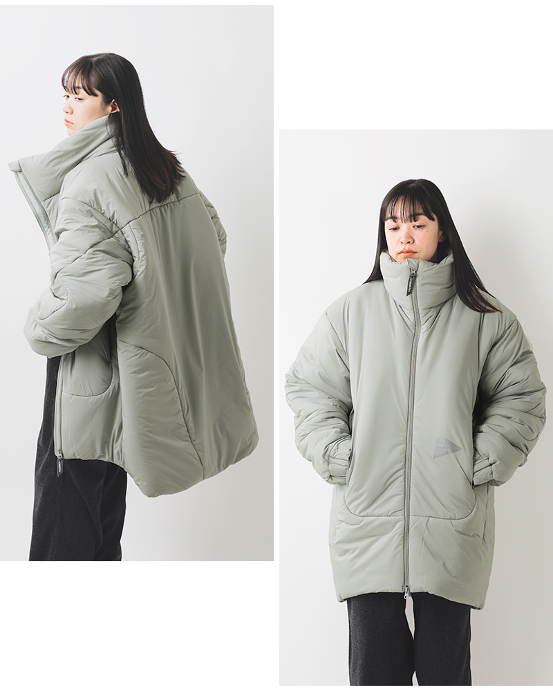and wander アンドワンダー トップ フリース コート “top fleece coat