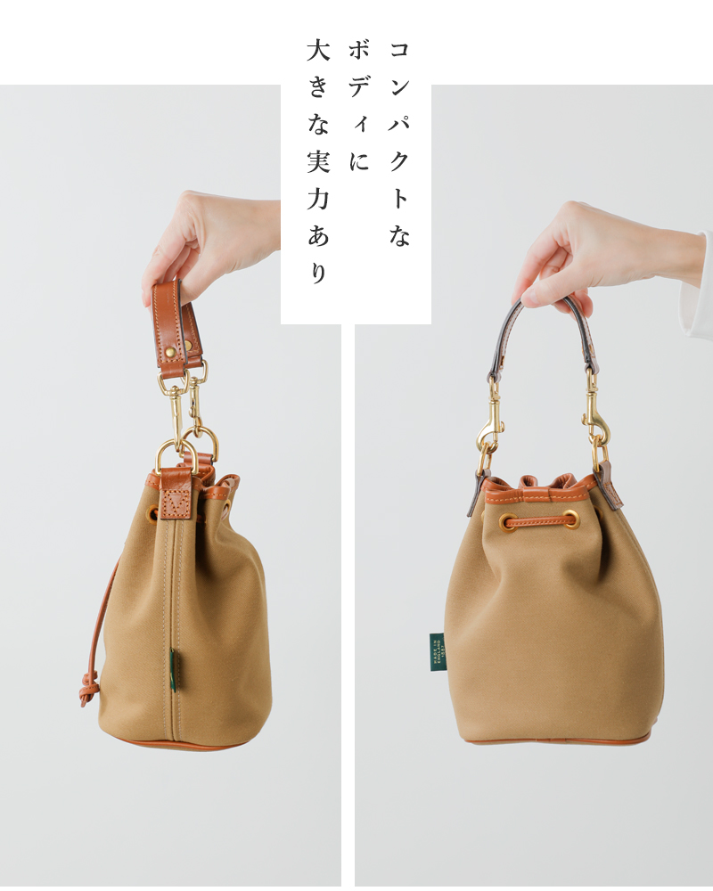 Brady ブレディ ツイル 2way 巾着型 ショルダー バッグ “ELY” ely-fn