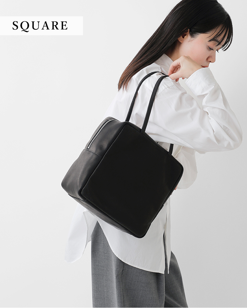 mormyrus モルミルス レザー スクエア トートバッグ m-148-tr