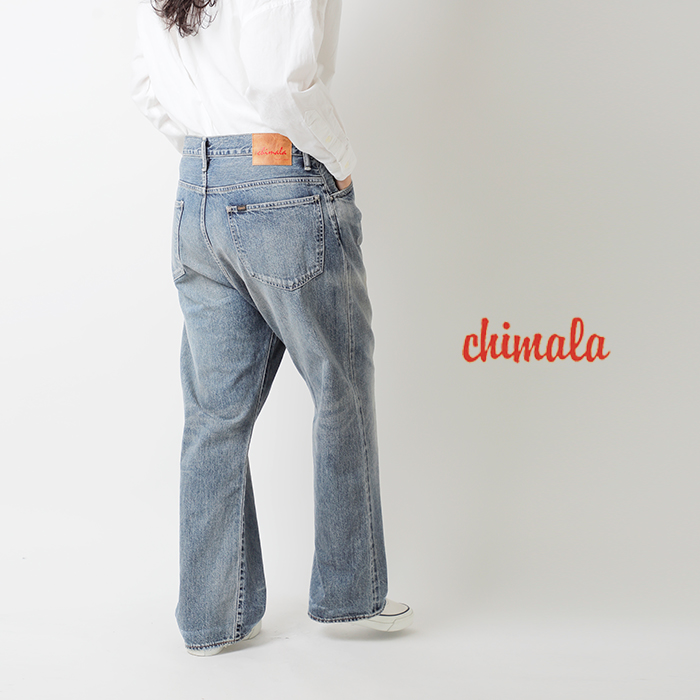 chimala チマラ 13oz セルビッチ デニム バギー カット パンツ cs40