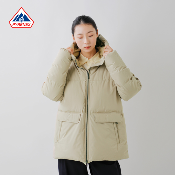 30%OFF】PYRENEX ピレネックス オルガ 撥水 ミドル フード ダウン