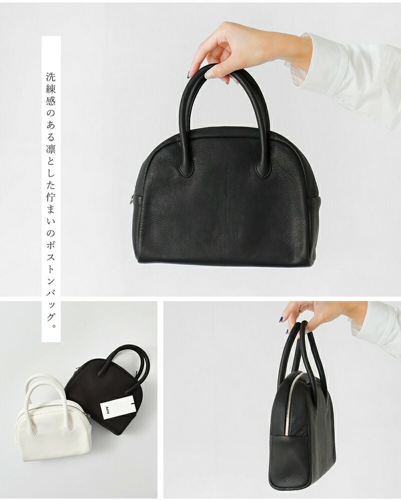 Aeta アエタ ディアレザー ボストン バッグ Sサイズ “DEER” da25-mt