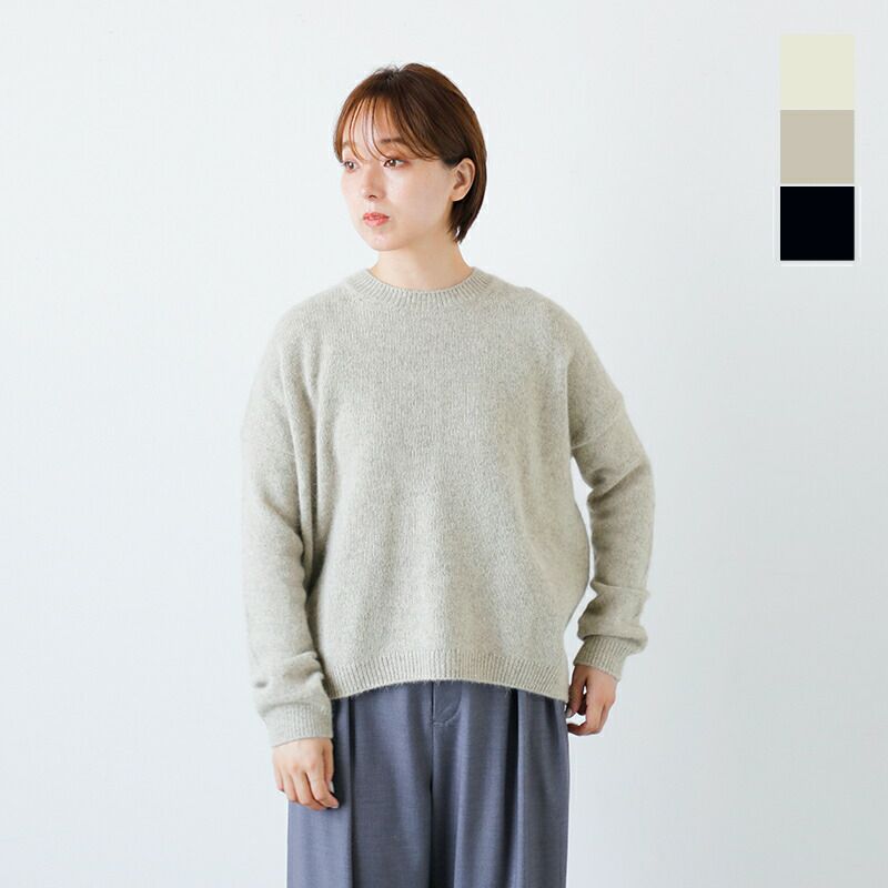 evam eva エヴァムエヴァ ウール フォックス プルオーバー e253k198