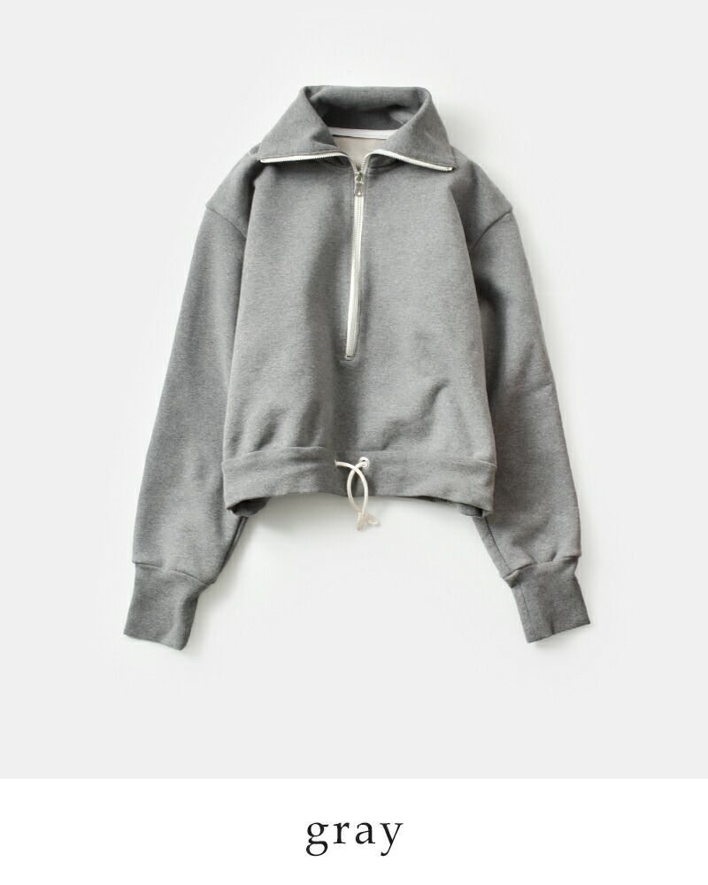 20%OFF】JUN MIKAMI ジュンミカミ コットン ハーフジップ スウェット