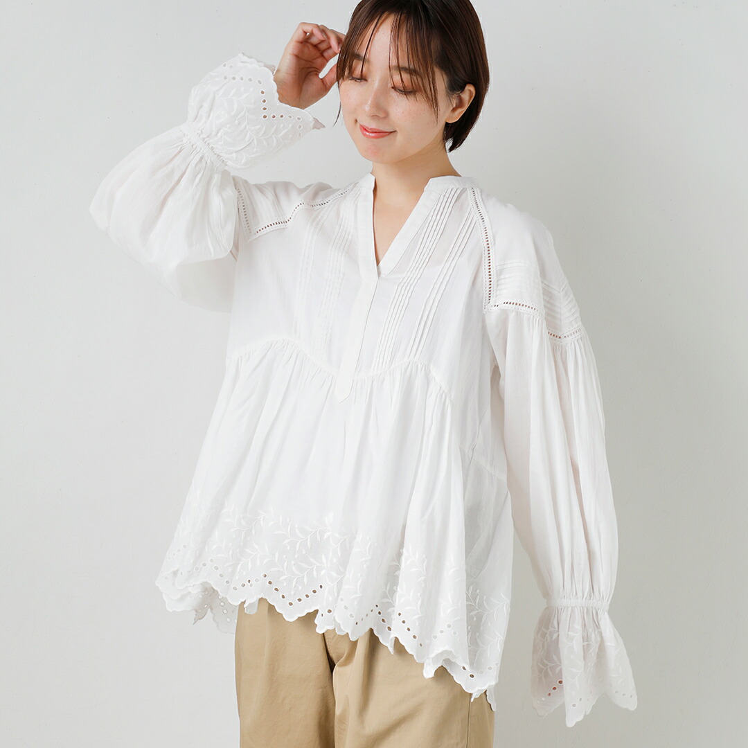 ne Quittez pas ヌキテパ コットンボイル ホワイトクローバー カット