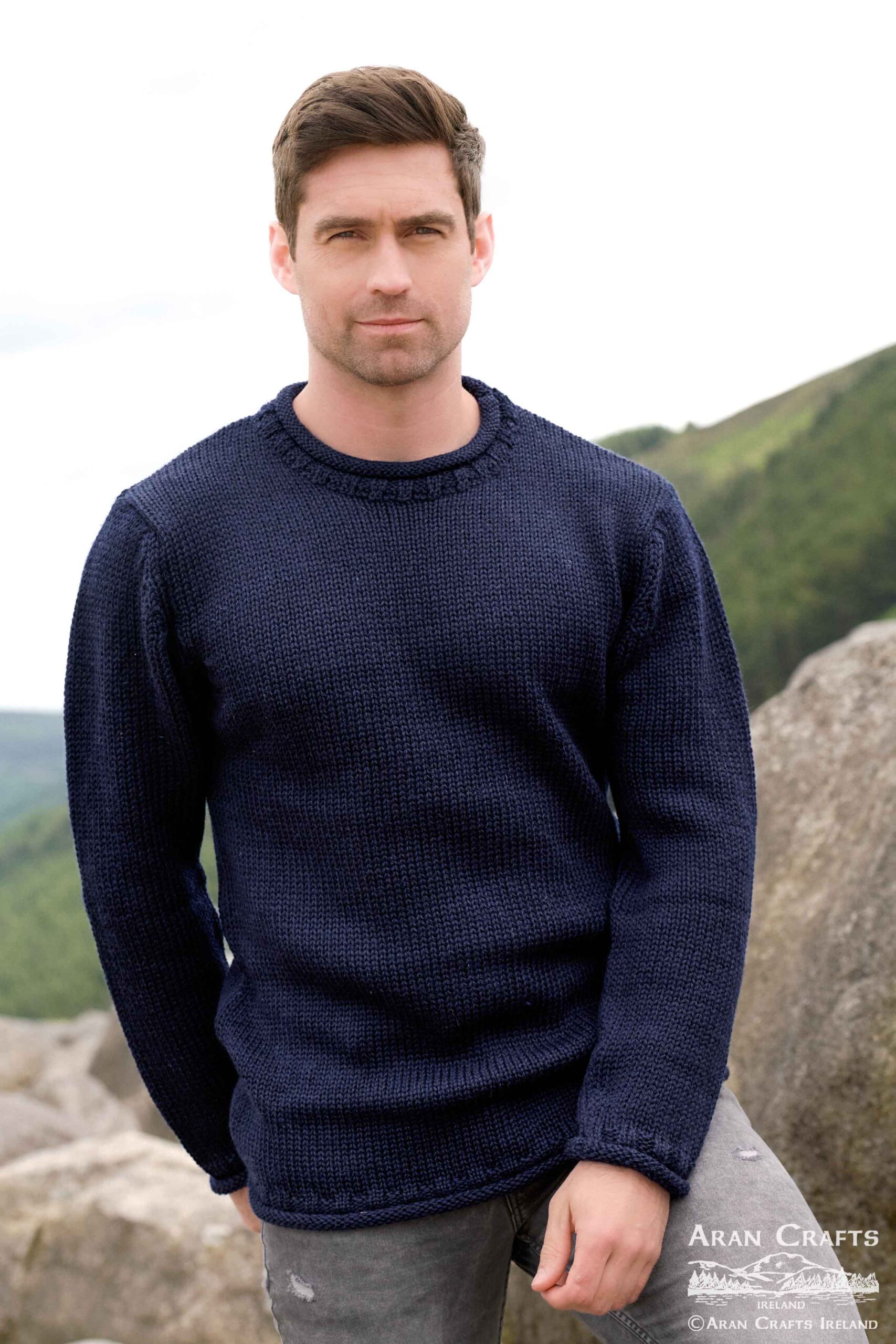 DONEGAL CURL NECK SWEATER K4594