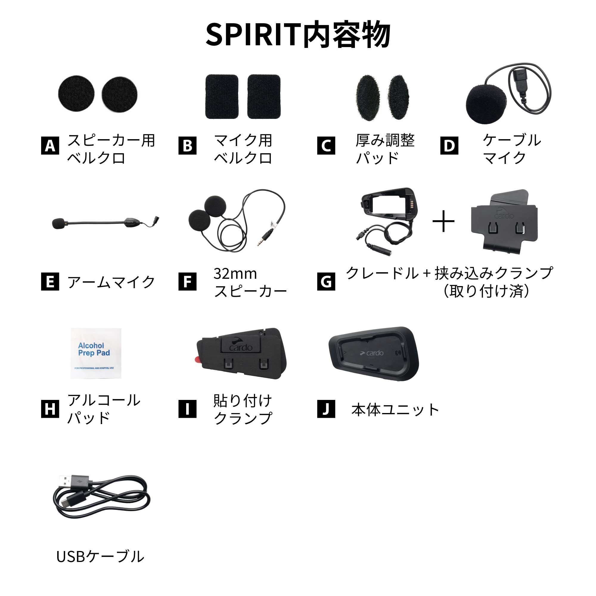 SPIRIT - Cardo - バイク用インカム - 株式会社アーキサイト