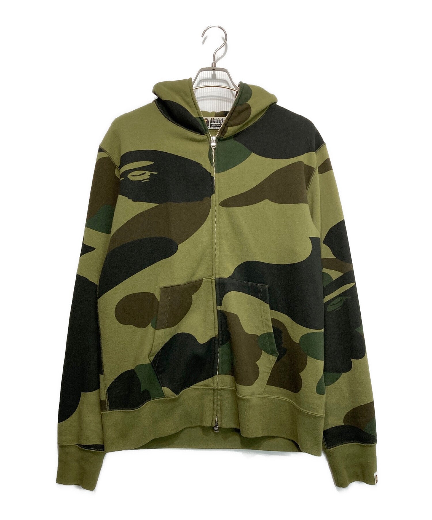 Pre-owned] A BATHING APE Camouflage Zip Hoodie 001zpe301017x