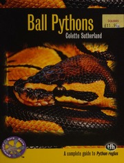 Ball pythons : a complete guide to Python regius : Sutherland