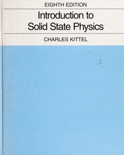 Introduction to solid state physics : Kittel, Charles : Free