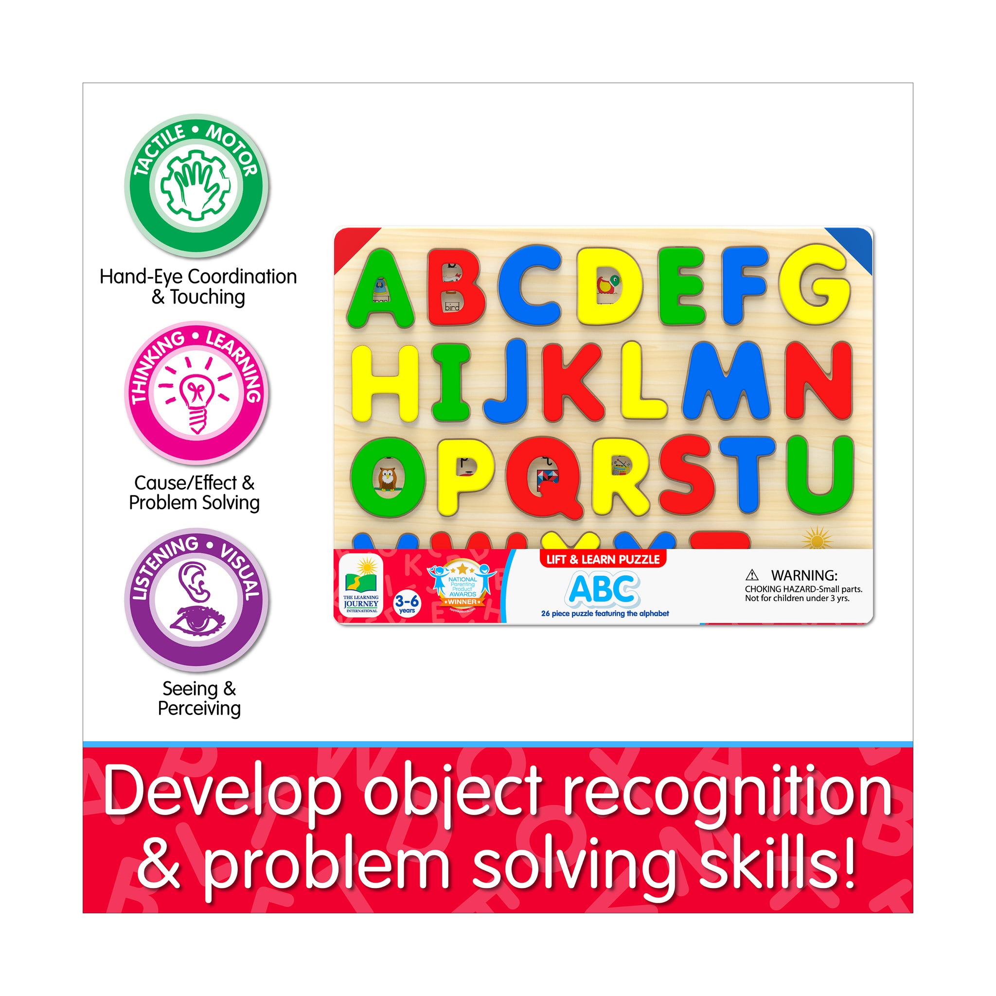 Lift & Learn Puzzle - ABC: 26 Pcs Puzzles | AreYouGame