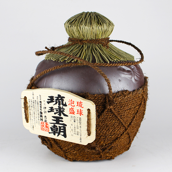 琉球王朝 一升縄巻き壺 30度,1800ml / 多良川 / 泡盛ストリート.net