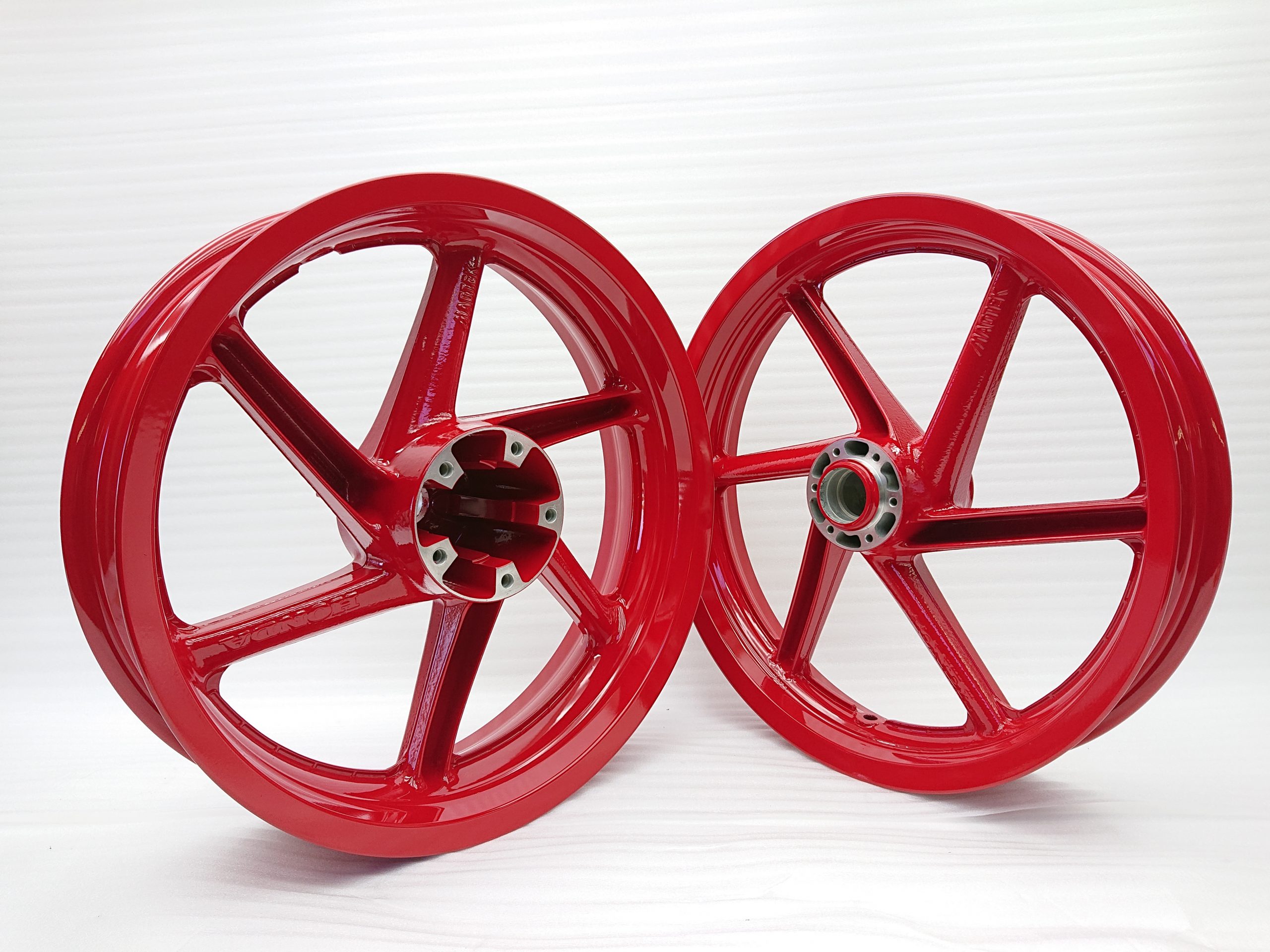 ホンダ NSR250R SP マグネシウムホイール パウダーコート施工（粉体