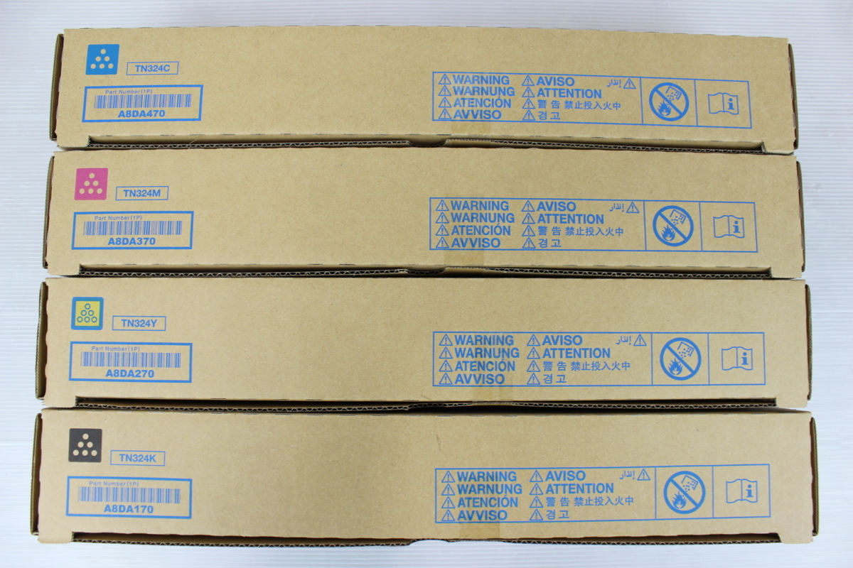 未使用 コニカミノルタ 純正 トナー TN324 4色セット 14N6751 TN324