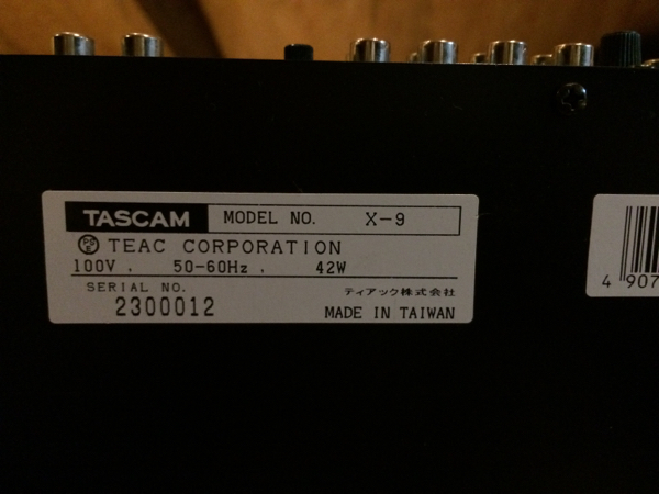 美品！安くても良い音の4ch！メンテ済み！ TASCAM X-9 中古美