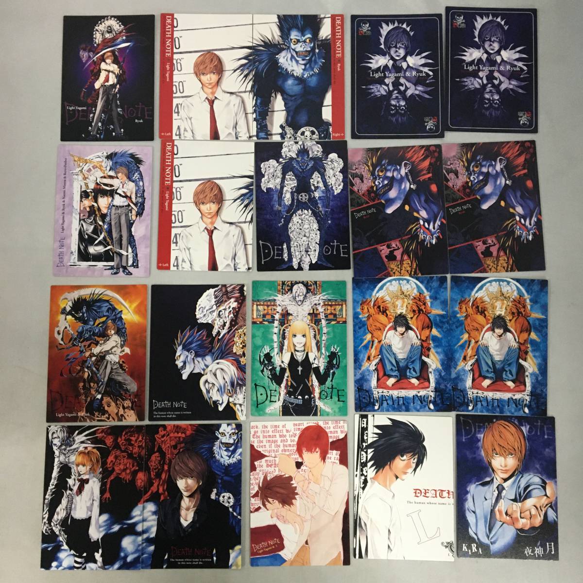 ○DEATH NOTE デスノート カード まとめ 58枚セット 夜神月 弥海砂