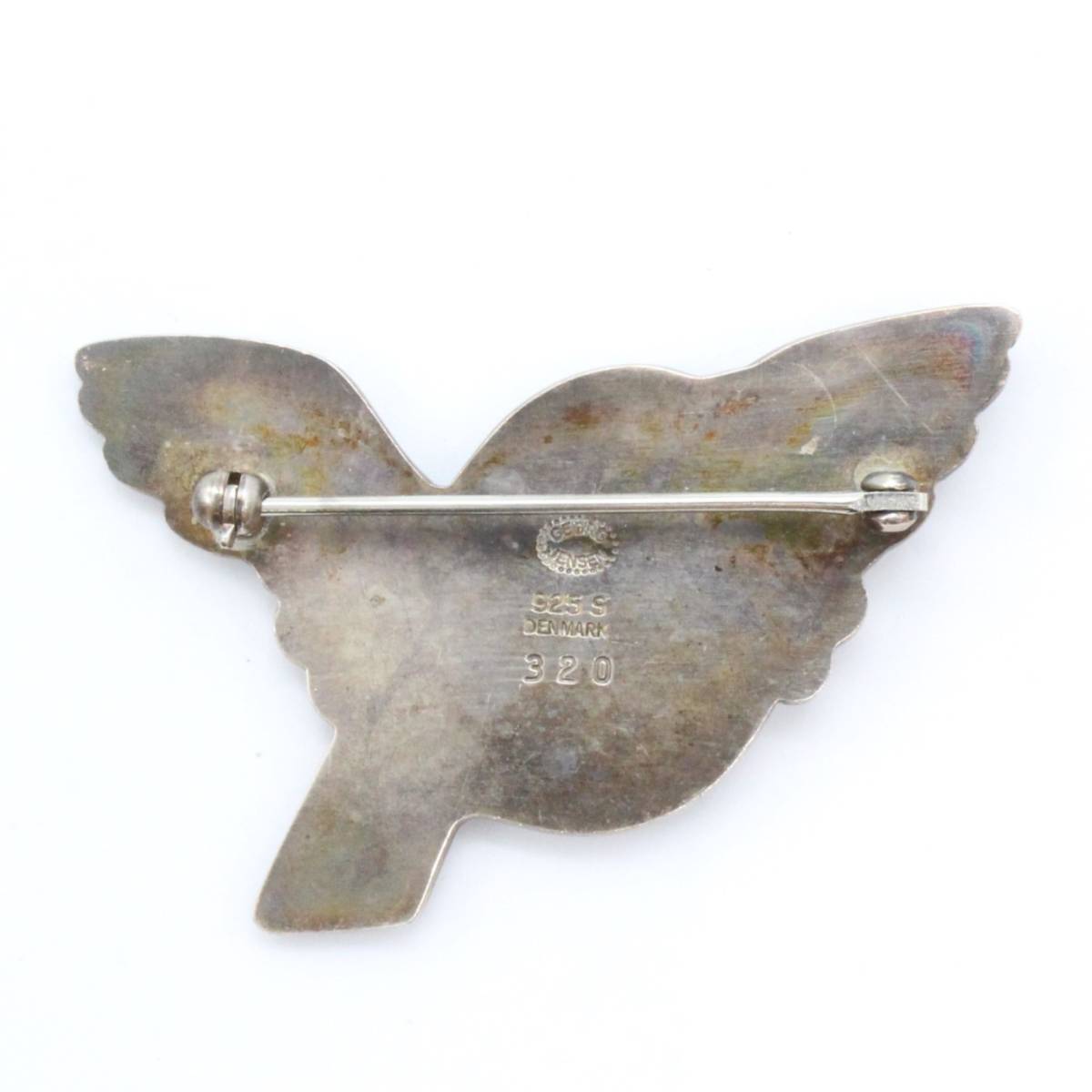 美品・箱付きジョージジェンセン／トリ モチーフ ブローチ SV925