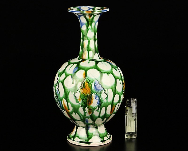 ち*ま様 加藤卓男 三彩 花入 人間国宝 ち*ま様 加藤卓男 三彩 花入