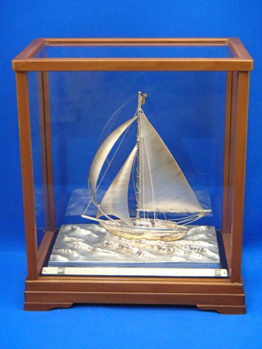 シルバー製 ヨット置物 SILVER 970 2026年最新銀製 ヨットの人気
