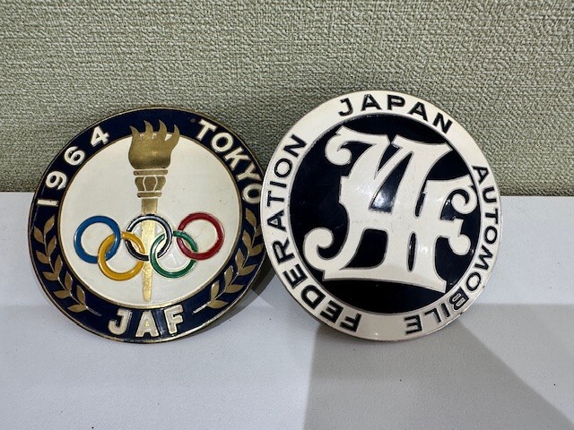 □JAF カーバッチ グリルバッジ エンブレム 1964年 東京オリンピック