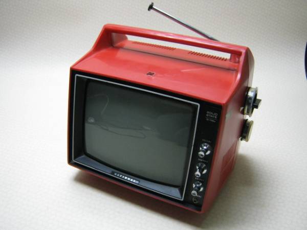 ナショナル/昭和レトロ/白黒ポータブルテレビ/TR-710A/ジャンク(テレビ