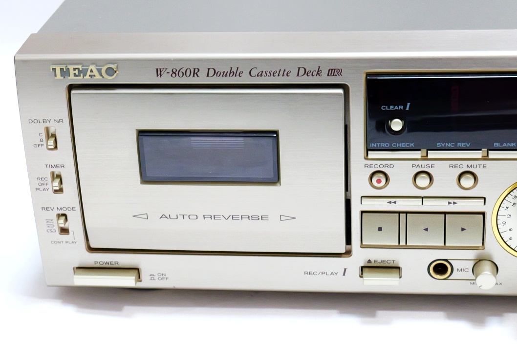 ダブルカセットデッキ TEAC ティアック W-860R ブラック TEAC W-860R