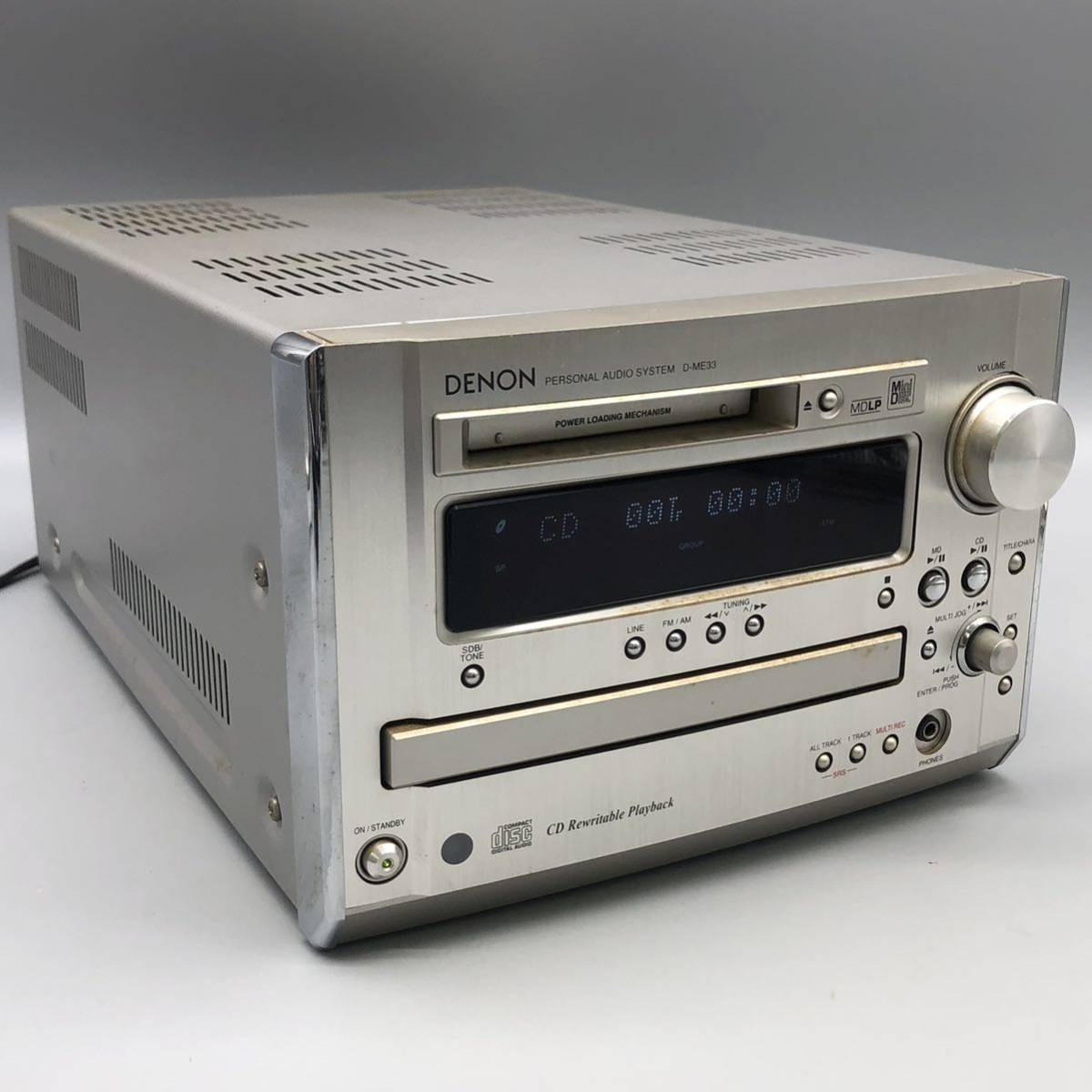 □動作品□ DENON デノン D-ME33 CD/MDチューナーアンプ □動作品