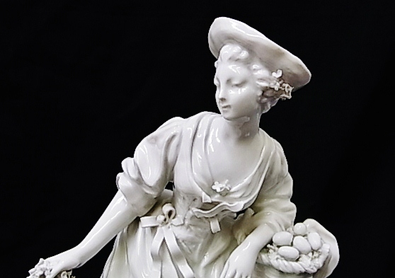 イタリア製 カポテモンテ 靴屋の叔父さんと少年の陶器人形！まつ毛まで