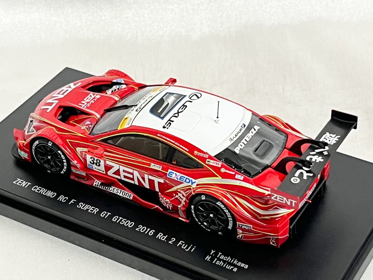 エブロ 1/43 ZENT CERUMO RC F スーパーGT 2016 立川祐路/石浦宏明