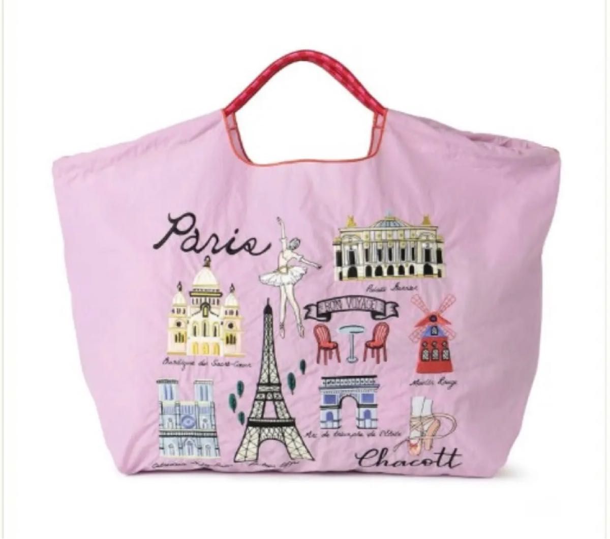 チャコット ボールアンドチェーン コラボ パリトート エコバッグ L