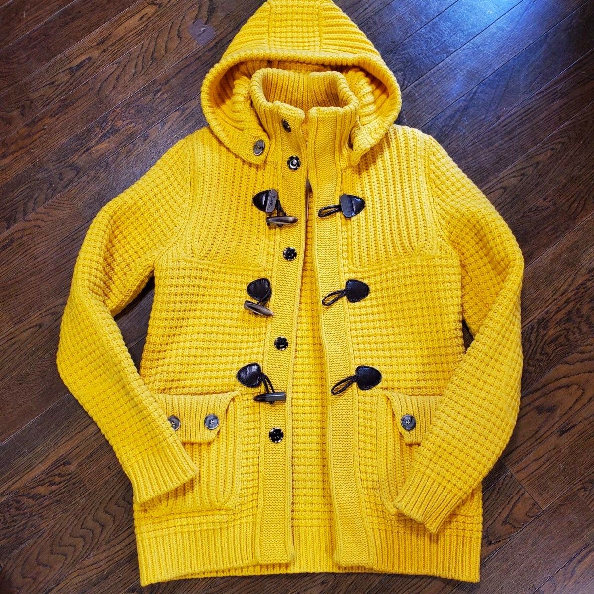 バーク ダッフルコート ニット ダッフル イエロー メンズ バーク